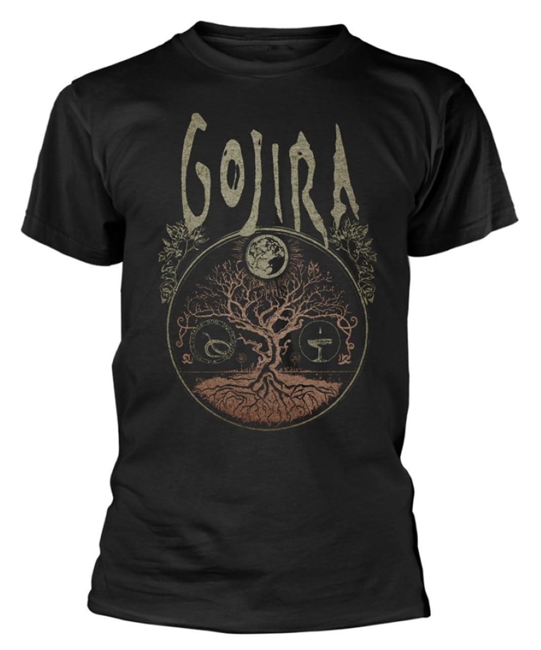 PlasticHead Gojira 'Cycles' (Black) Eco T-Shirt (UK, Alpha, M, Regular, Regular, Black)