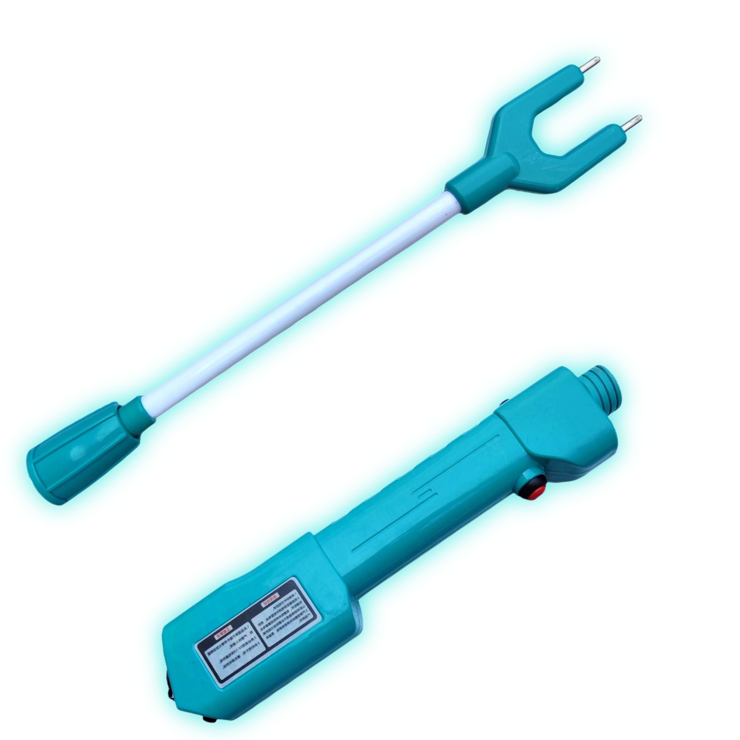 Palo de ganado para ganado, vaca, perro, cerdo, cabra, impermeable, con luz LED, bastón eléctrico recargable