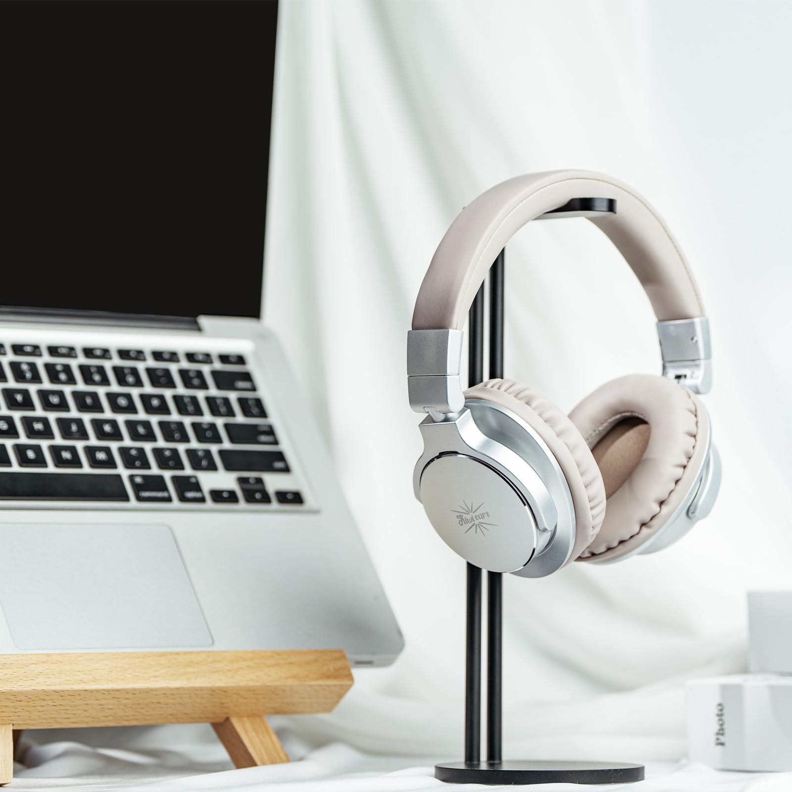 Linsoul Kiwi Ears Division Casque Supra-auriculaire Dynamique 40 mm, Gaming Filaire, DJ pour Musiciens Professionnels et Ingénieurs (Argent)