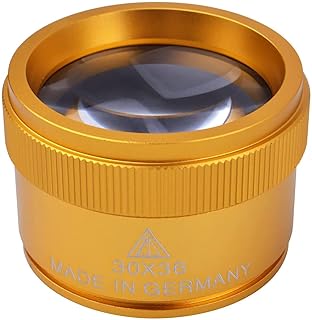 Magnifying Glass Optical Loupes Magnifier Lens,1pc 30X Jewelers Loupe Portable Magnifier Magnifying Glass Eye Loops Magnifier Portable Pocket Mini Microscope High Magnification Loupe for Reading Maps
