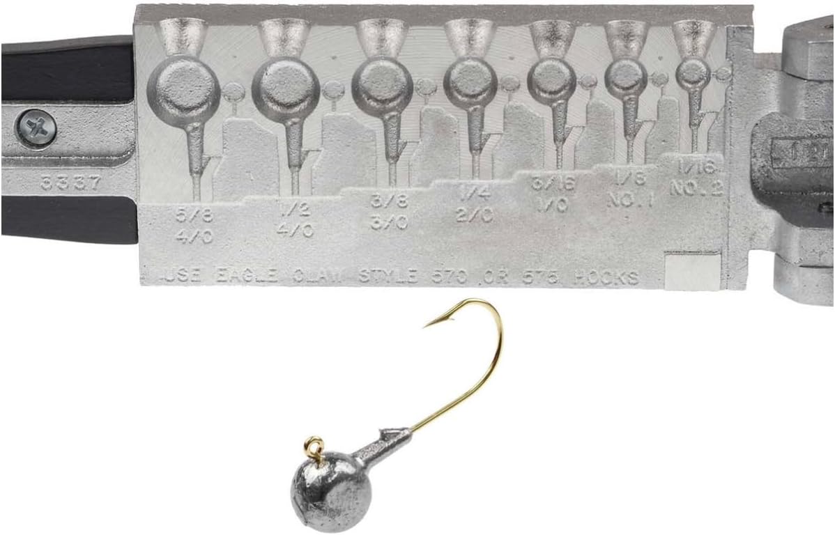 Do It Mold Aspirin-Head Jig Sz: 1/16, 1/8, 3/16, 1/4, 3/8, 1/2, 5/8 Oz Do it Mold (3337) AJ-7-A Hook Style: 570 or 575 Collar: Barb