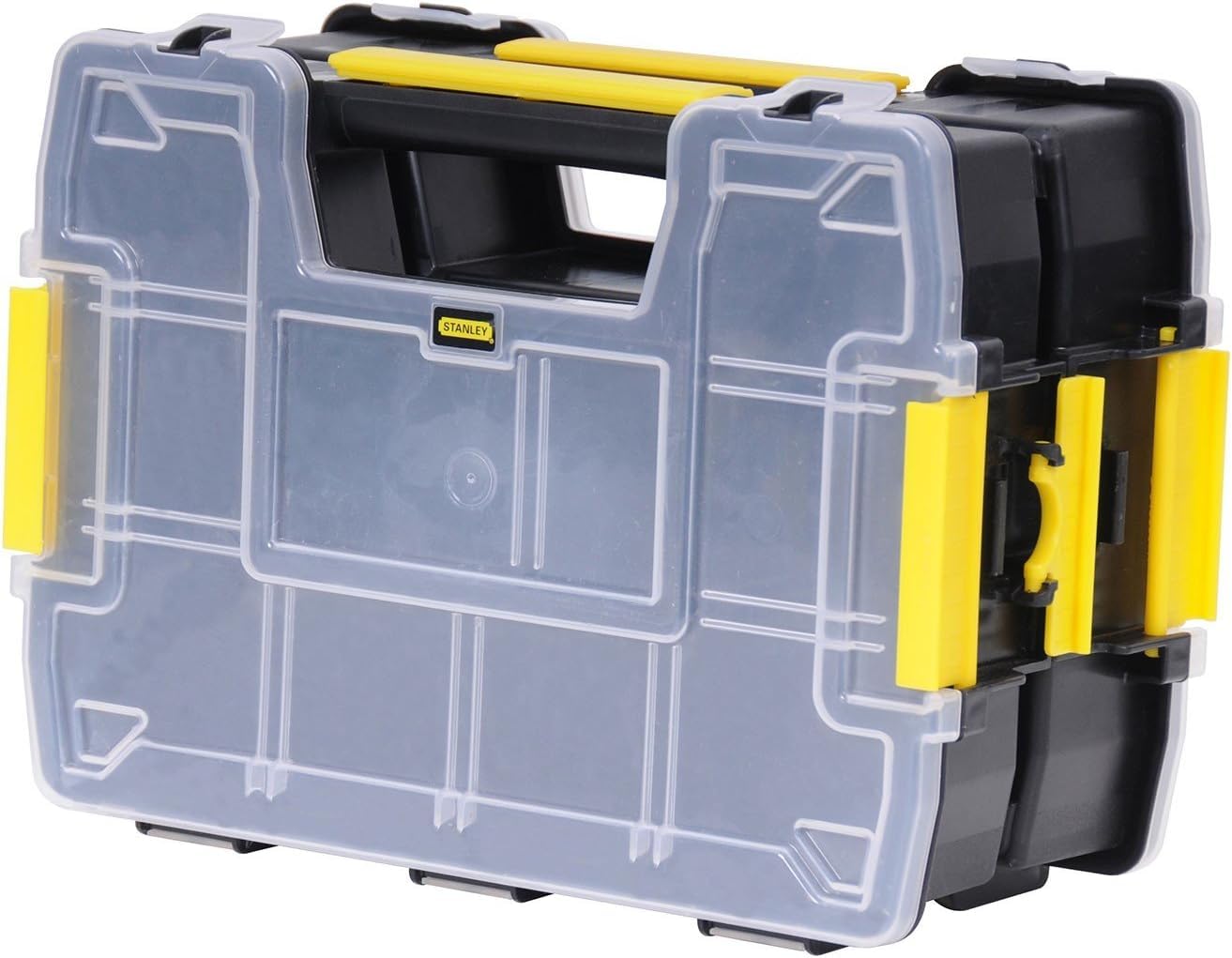 Stanley Stst1-80151 Servante Porte Outils 3 En 1 - Boite À Outils Détachable 45 Cm - 18Cm & Stst1-71197 Sort master Organiseur Empilable - Dimensions: 29 x 13 x 21 cm - Couvercle en Plastique Renforcé
