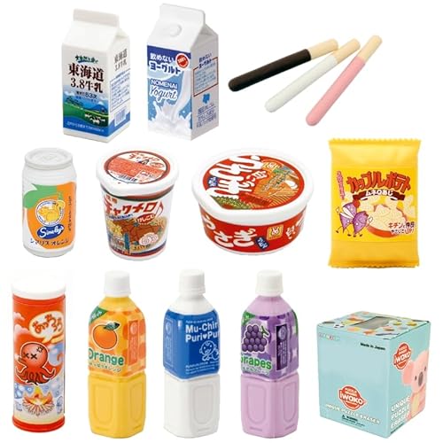 TAIYO おもしろ消しゴム お菓子・スイーツシリーズ 60個入 まとめ買い 文具 子供 ノベルティ イベント お祭り コレクション (ドリンク&スナック)