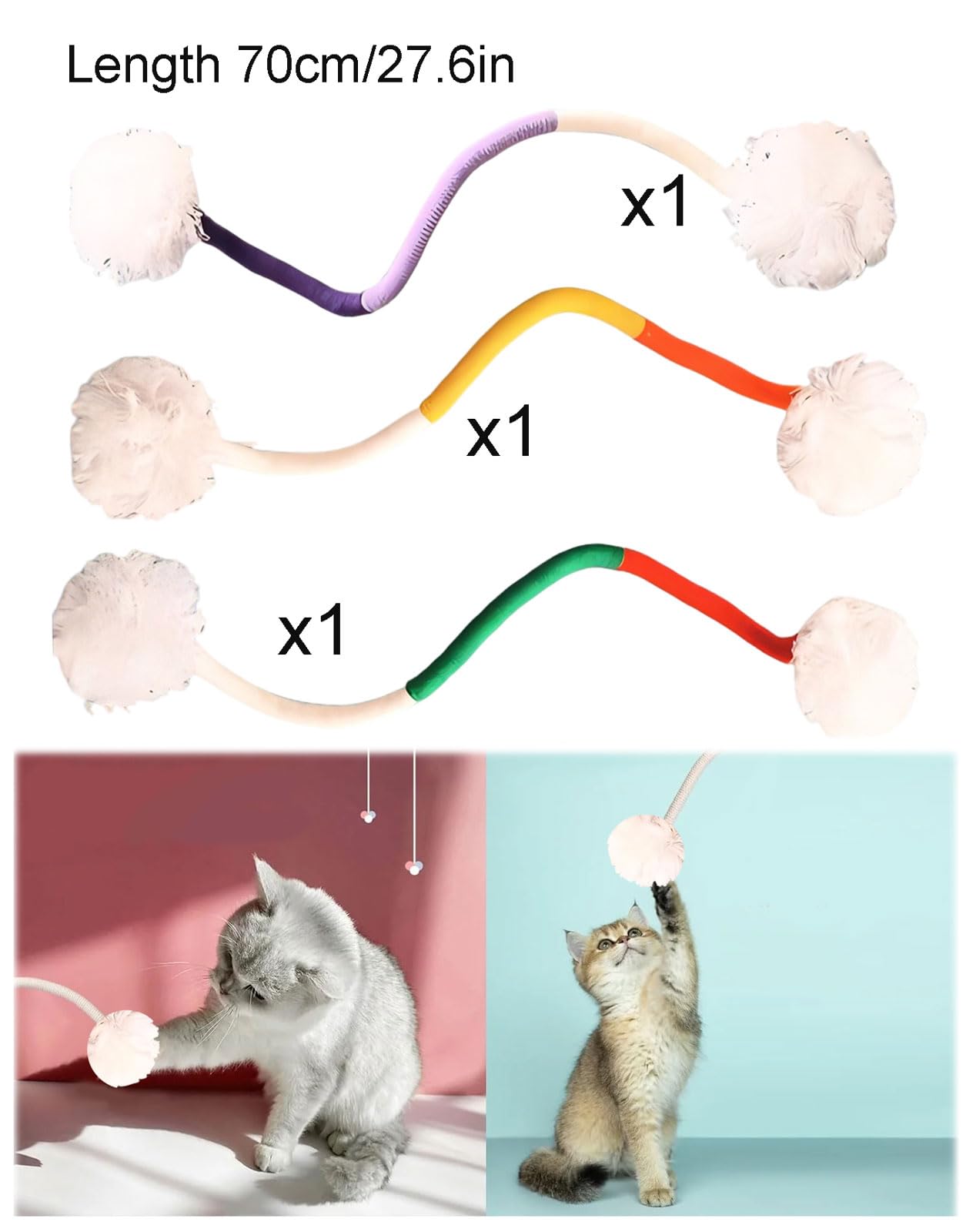 Giocattolo Da Masticare Per Gatti Winbarry - Corda Dentale Per Pulizia Denti E Stress