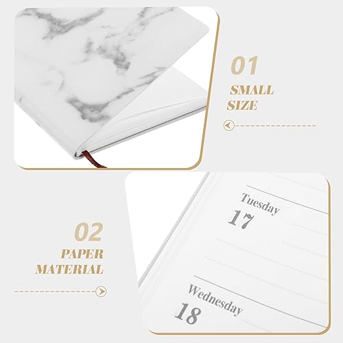 Miniatura 6 de NUOBESTY Agenda semanal 2024 con tapa de piel sintética, bloc de notas, agenda de planificación, lista de tareas, agenda organizadora, agenda para