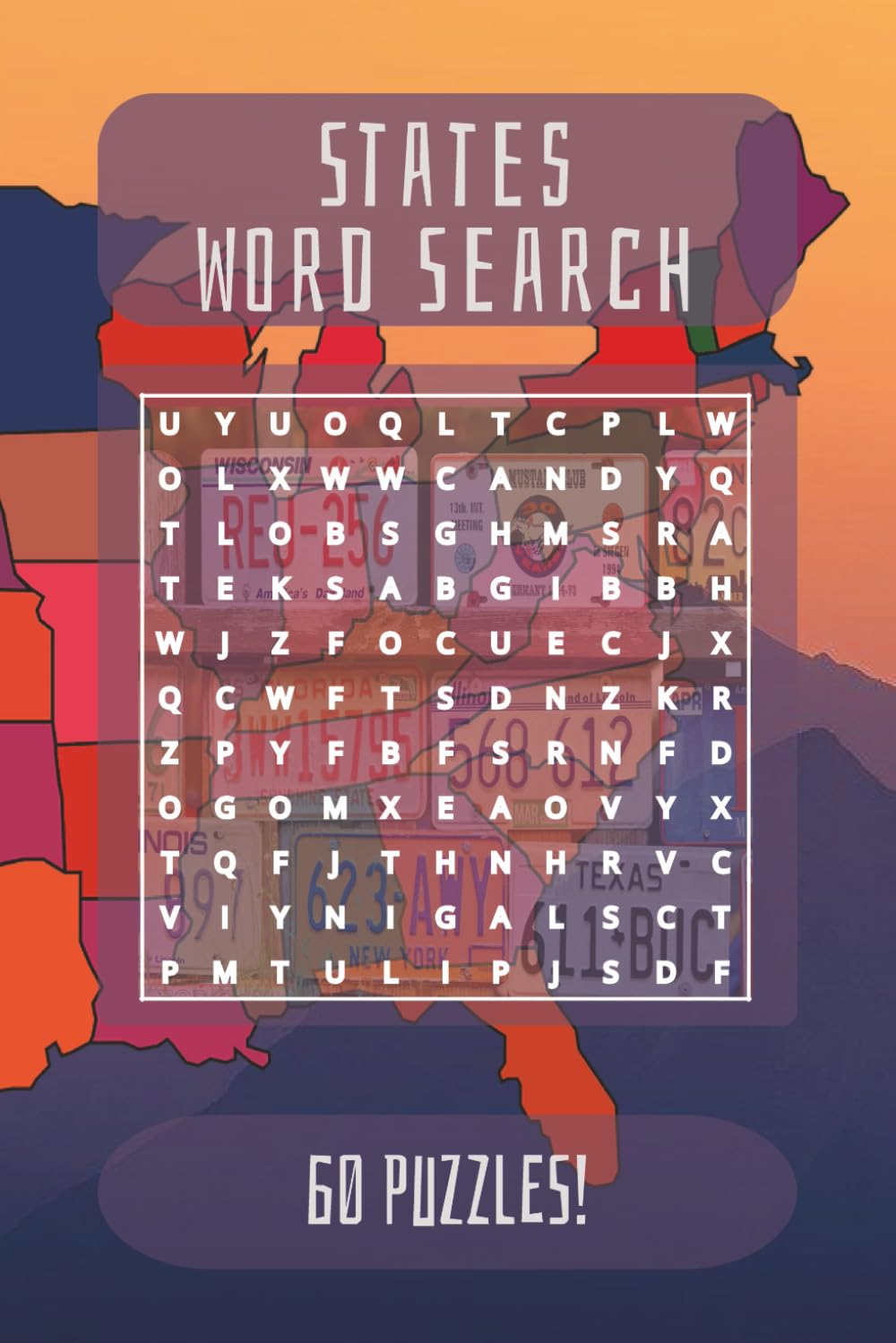 States Word Search: 60 Engaging Puzzles Featuring U.S. States, Cities, Landmarks, and Geography