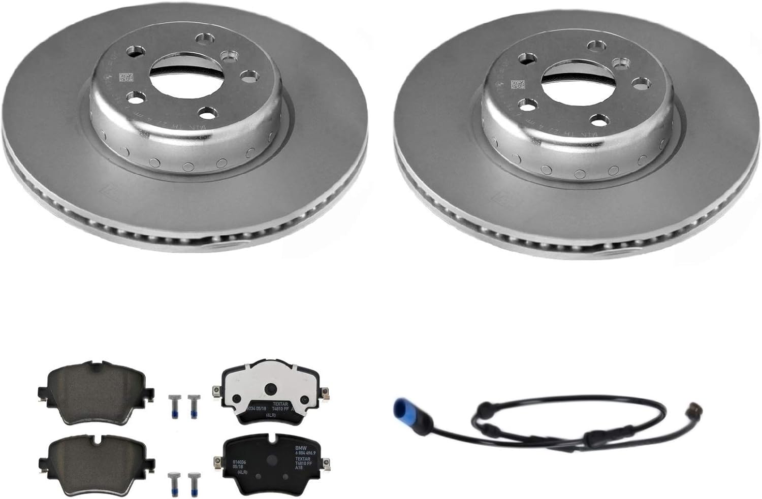 NEW Genuine Front Brake Kit Disc Rotors Pads & Sensor For