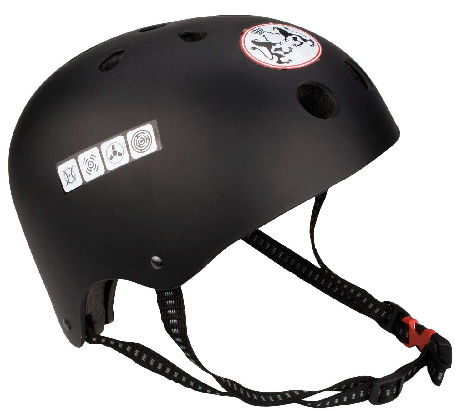 Schreuders SportUnisex Adult Aggressive Skate Helmet - Black, X-Large