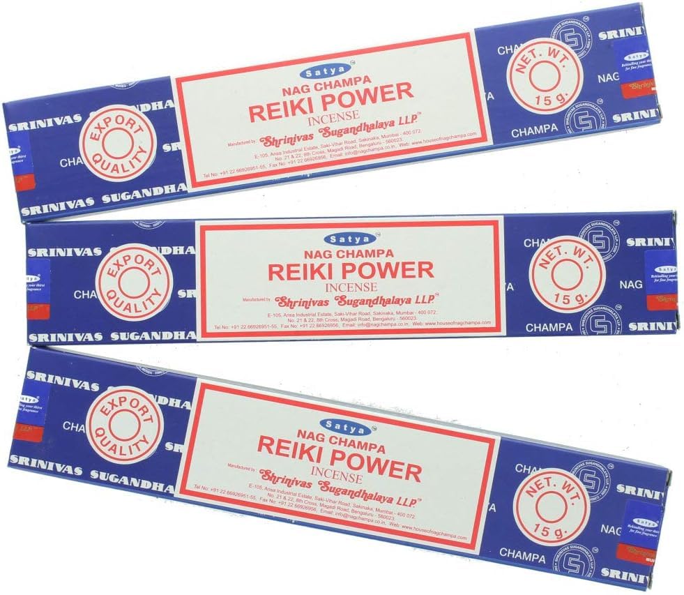 Satya Nag Champa Räucherstäbchen – 100% Natürlich, Handgerollt | Set Mit 3 Packungen à 15g | Ideal Für Meditation, Yoga & Entspannung