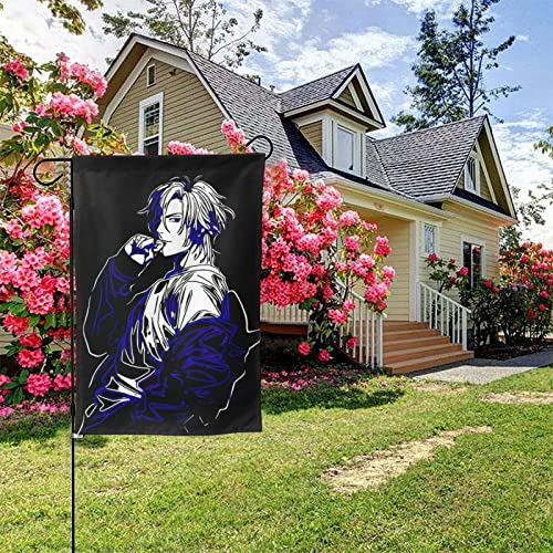 Anime Banana Fish Garden Flag Welcome Summer Vertical Double Sided Yard Flag Outdoor Decor Holiday Garden Flags For Outside Patio Porch Lawn 12.5"X18" #TOP2