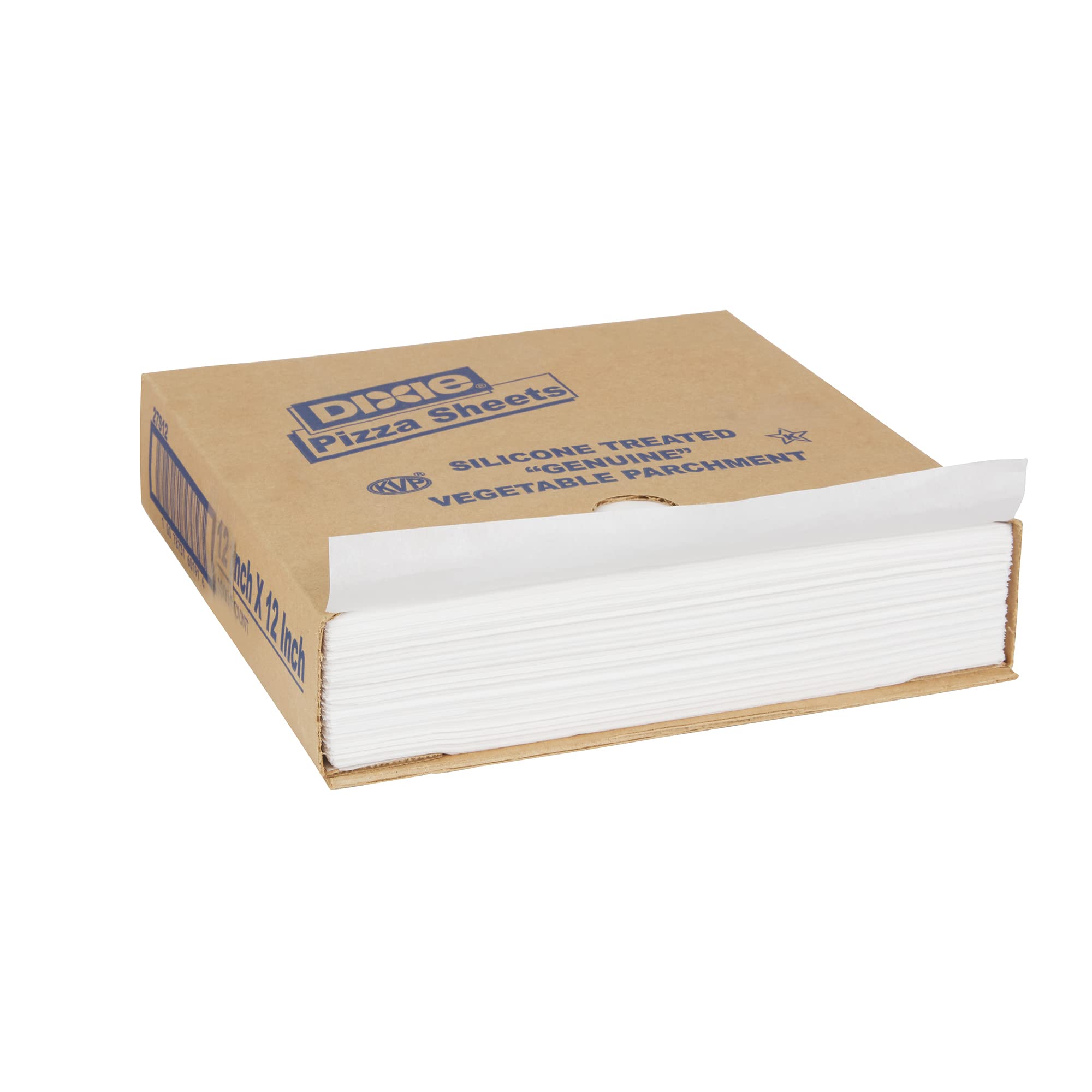 Dixie Parchment Silicon-Coated 12" x 12" Pizza Sheets By GP PRO, White, 1000 Count, 27S12