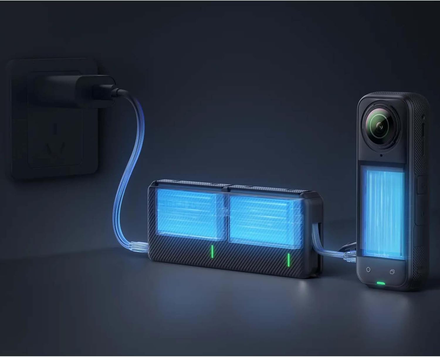Coolshow Lot de 2 batteries 360 X5 2800 mAh avec étui de