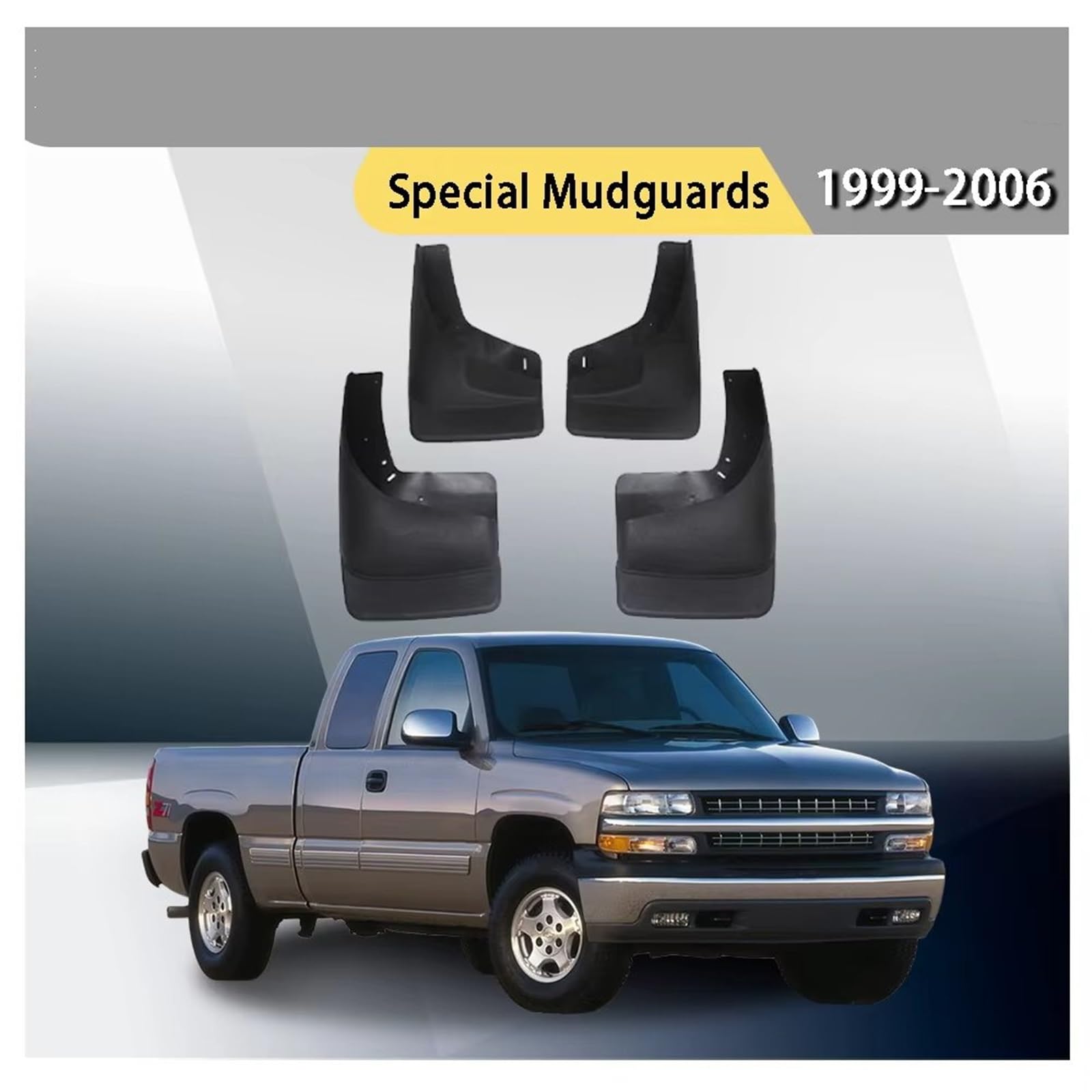 Defensa Protectores para Chevrolet para Silverado 1999 2000 2001 2002 2003 2004 2005 2006 Guardabarros Coche Plástico ABS Guardabarros Exteriores