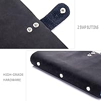 Vista 6 de boshiho Leather Credit Card Holder Business Card Case Book Style 90 Count Name ID Card Holder Book