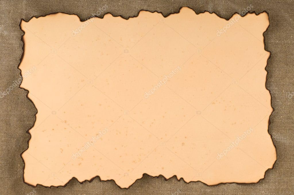 Vintage Burn Effect Sheet For Writing Letters, Poem, Invitation 4 sheets