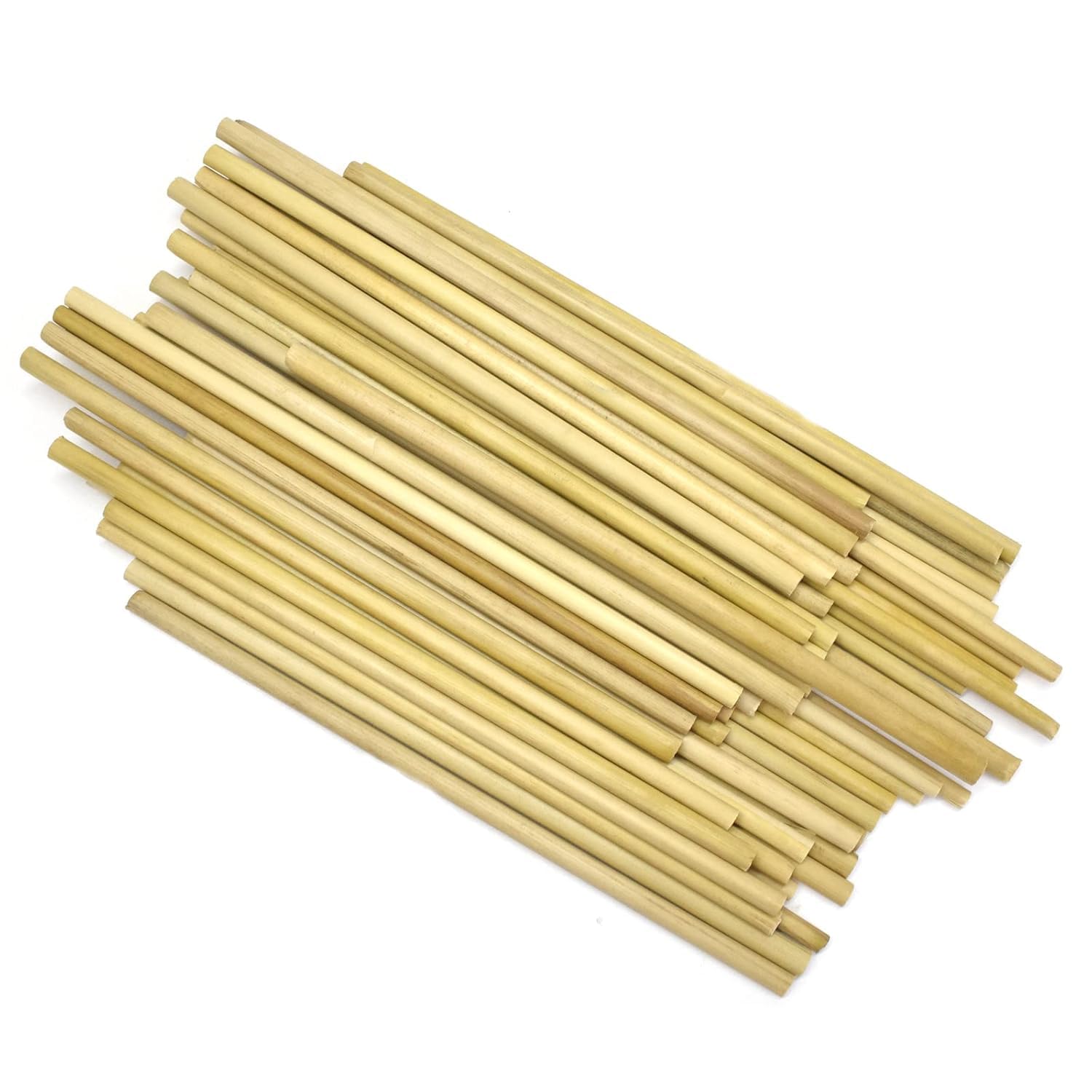 Crafts Bamboo Sticks, Wooden Bamboo Sticks for Multi Purpose, Skewers, Wooden Round Craft Stick, Pack of 200 (7 Inches x 5 mm)-image-6
