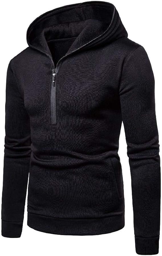 U/A Men's Simple Solid Color Casual Hooded Pullover : Amazon.co.uk: Clothing