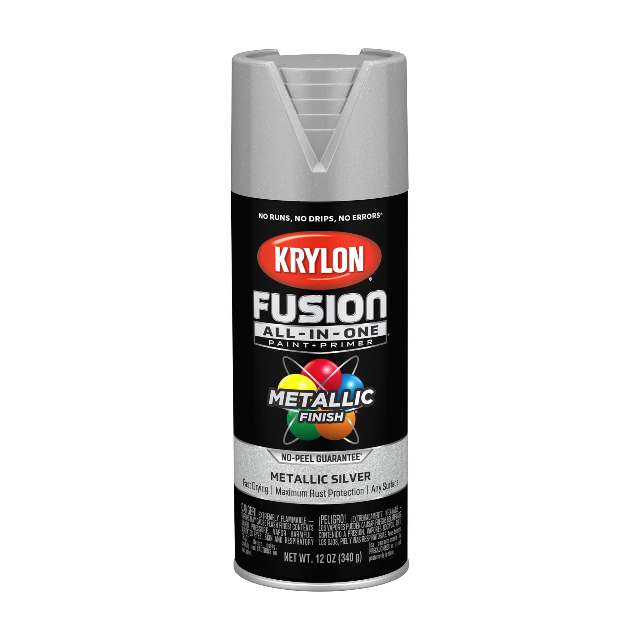 K02773007 Fusion All-in-One Spray Paint, Silver