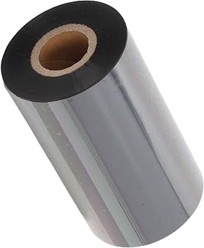 KB100B Thermal Transfer Ribbon for Barcode Printers, Black Wax Ribbon Compatible with TSC Argox POSTEK for Shipping Labels Retail Tickets (110mm*300m)
