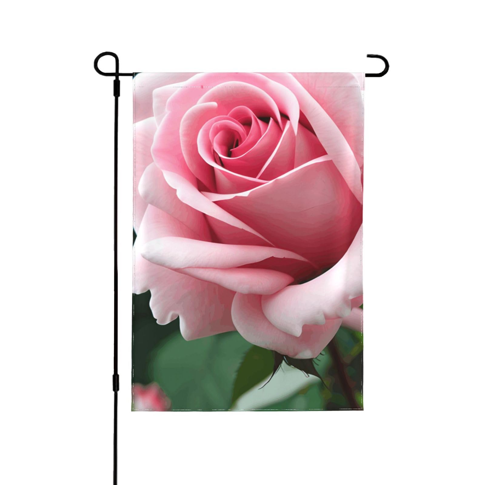Drapeaux extérieurs rose décoration jardin quatre saisons double face