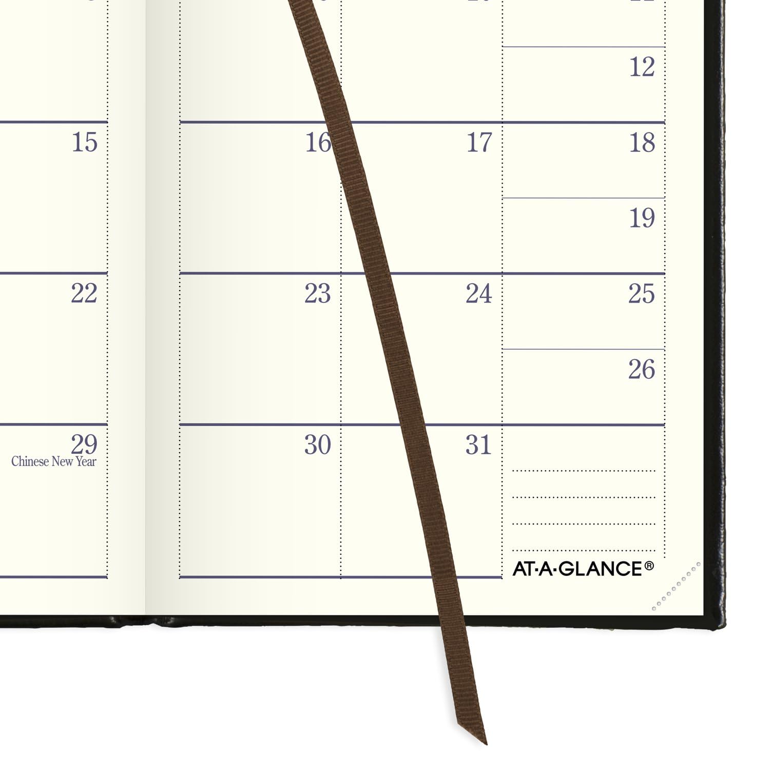 AT-A-GLANCE 7011110525 Terminplaner 2025, Wochen- und Monatskalender, 7,6 x 12,7 cm, Taschenformat, Schwarz