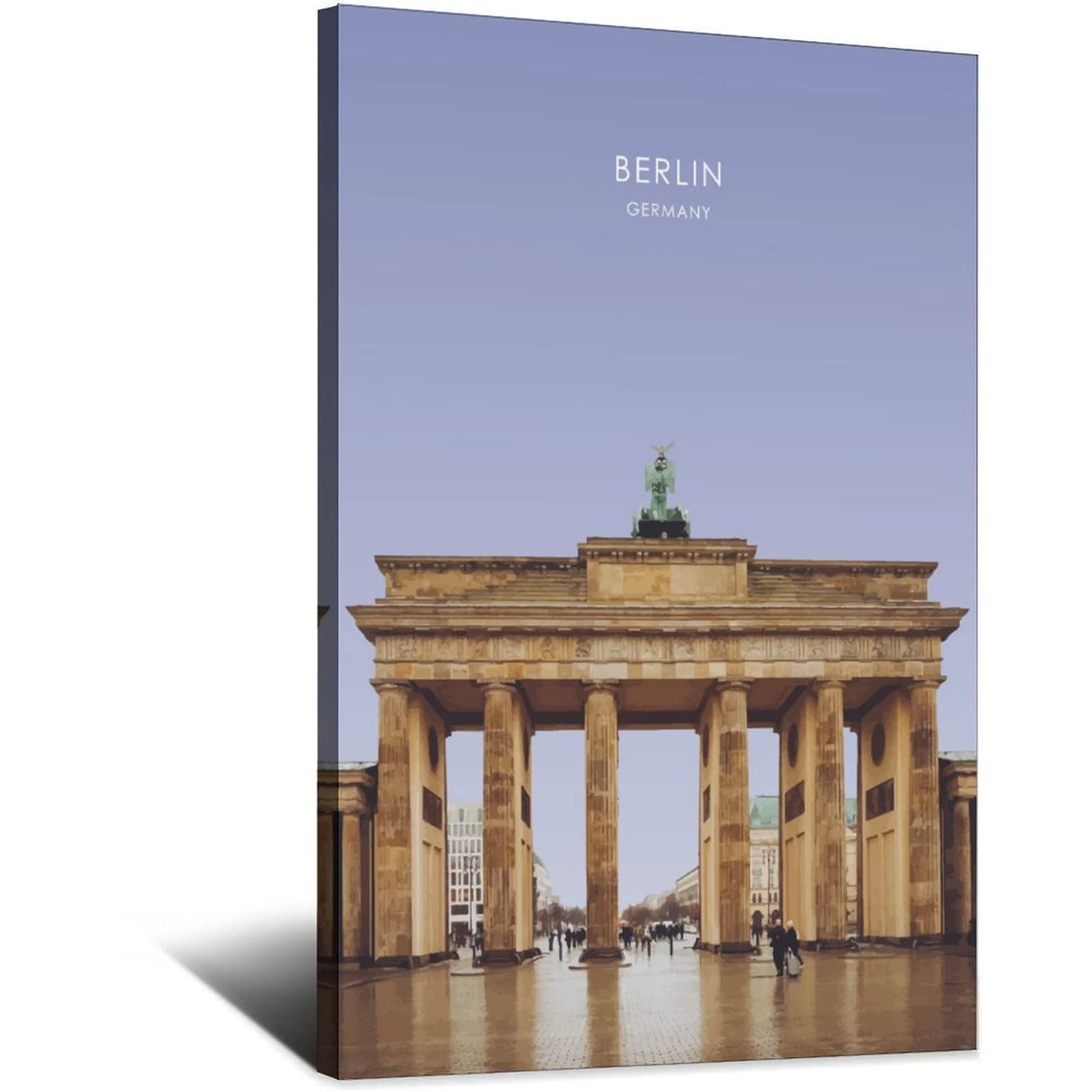 Orbana Frame-Style Berlin Germany Vintage Travel Poster 12X18inch(30X45cm) Canvas Print For Living Room, Bedroom, Dorm, Home, Office Wall Decoration
