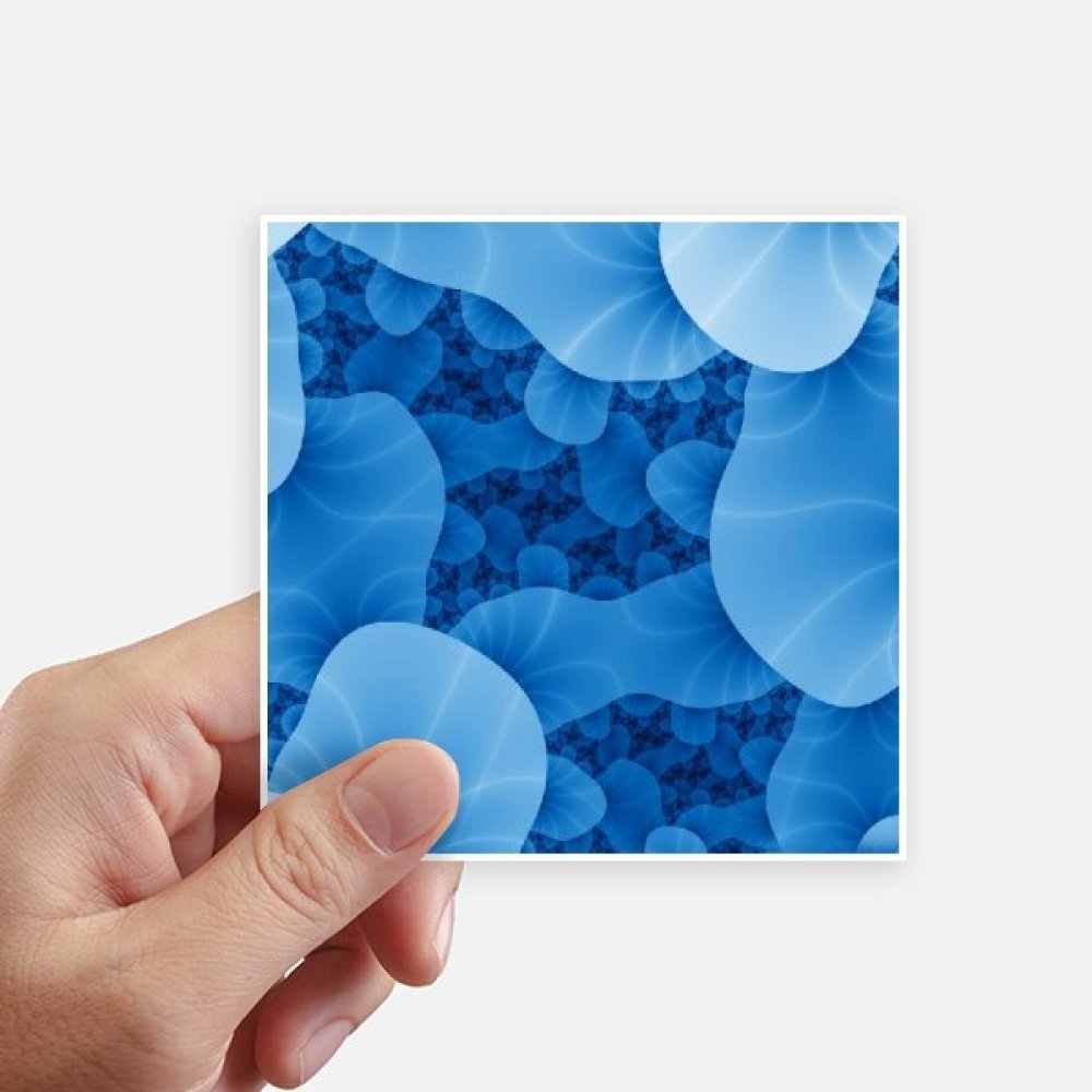 Modèle microcosmique autocollant carré de 10 cm pour personnaliser vos valises et murs