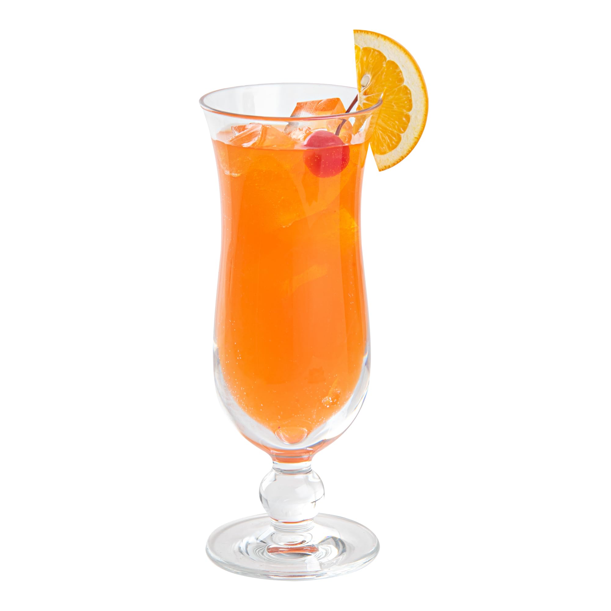 Restaurantware BEV Tek - Vasos de 325 ml para huracán, 6 vasos de cóctel resistentes, lavables en lavavajillas, irrompibles, de plástico de policarbonato transparente para todo tipo de bebidas