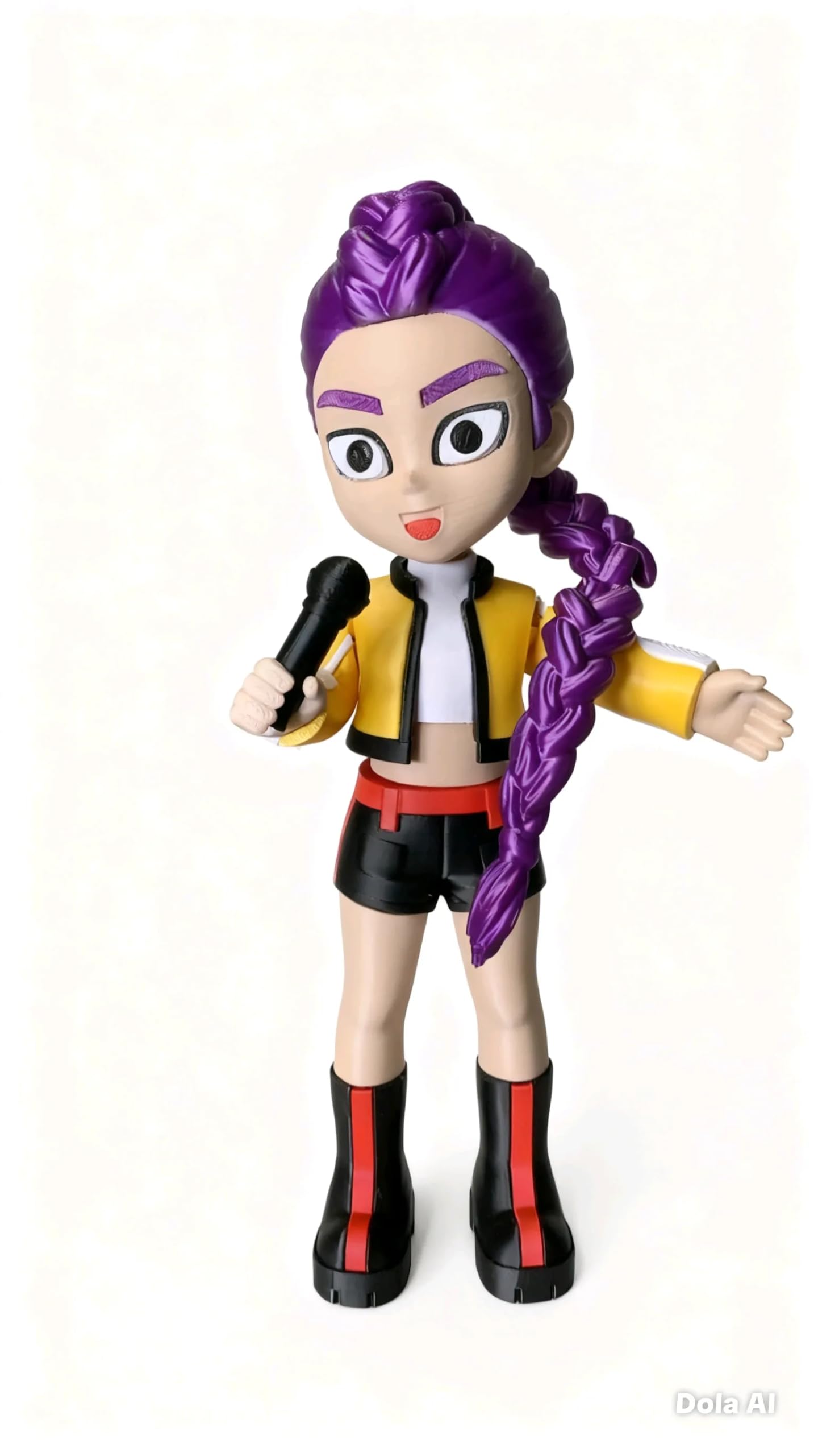 VIKSON INTERNATIONAL K-Pop Demon Hunters Rumi Articulated Figure | Meaningful Hero Toy for Kids, Symbol of Self-Acceptance & Screen-Free Imaginative Play (Unassembled DIY Kit/Rumi)-image-21