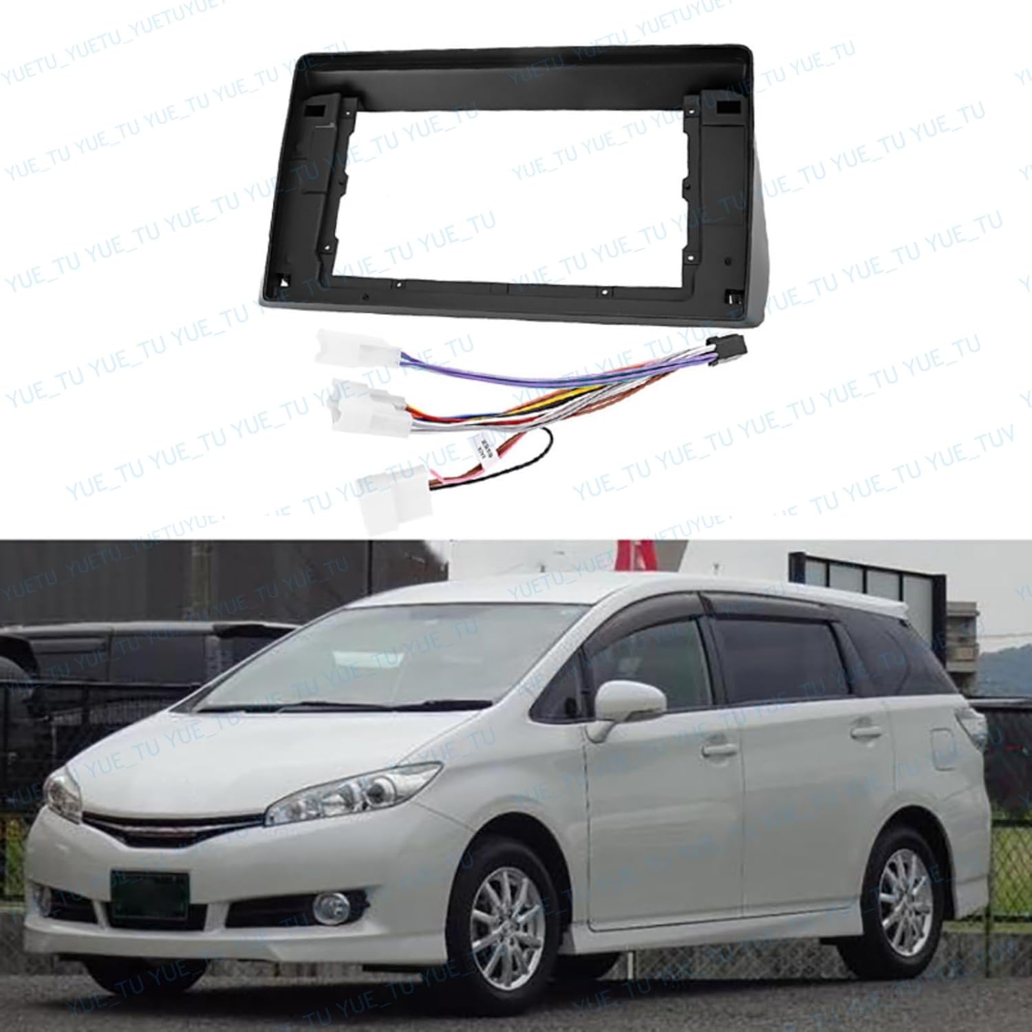10.1inch 2DIN Installation Dash Kit fits for Toyota Wish 2009-2012 Aftermarket Android Car Radio Stereo Mounting Fascia Panel