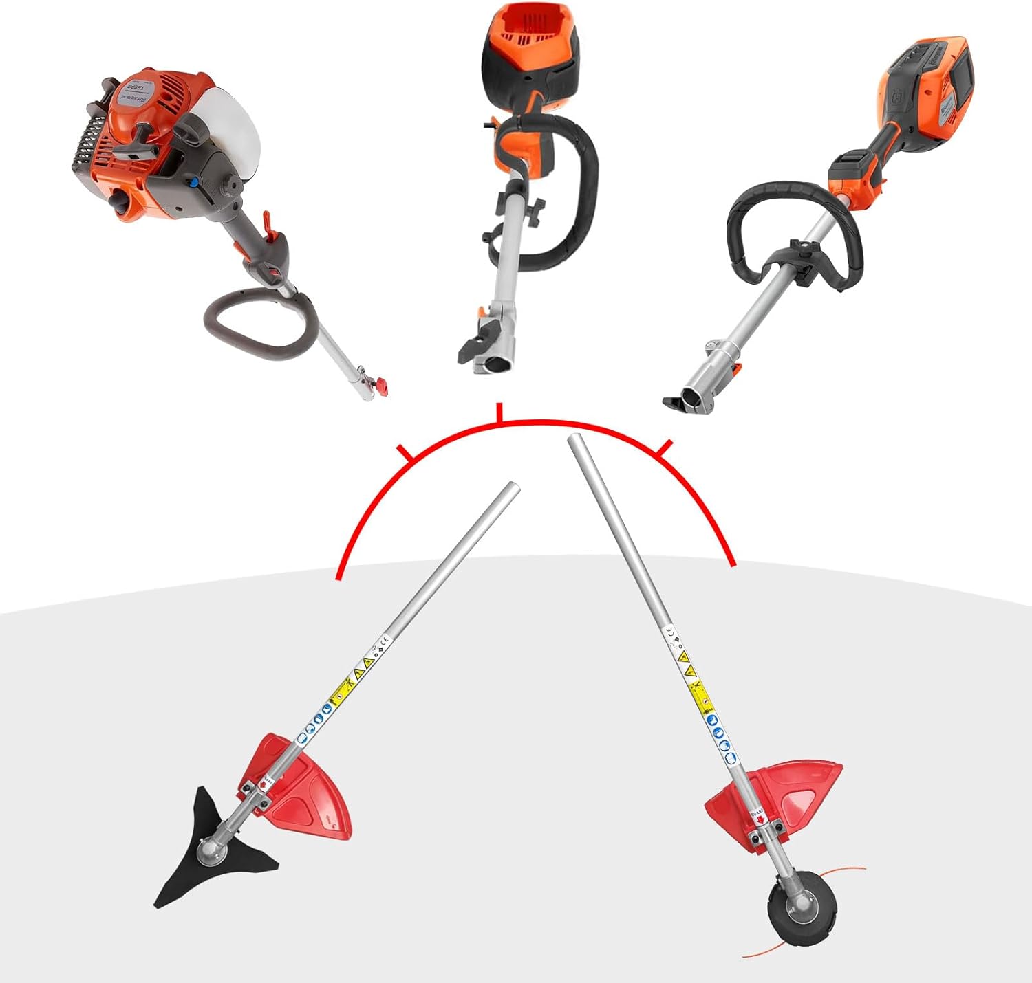 Kerlista Power brushcutter/String Trimmer Attachment Compatible with Husqvrana's modle 330LK 330iKL String Trimmer Couple Shaft Power Head 53753501 300TA