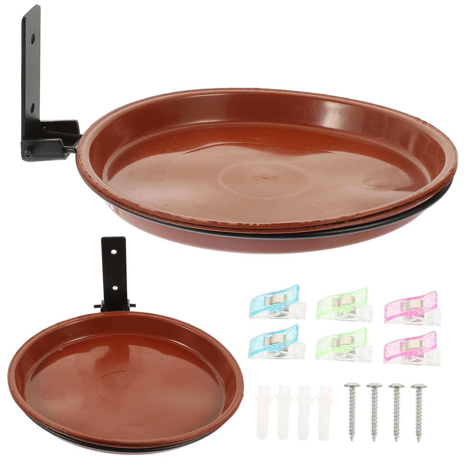 SUPVOX 5juegos Comedero Colgante y Bebedero para Pájaros De Alimentación y Baño para Jardín De Decorativo y Resistente para Exterior