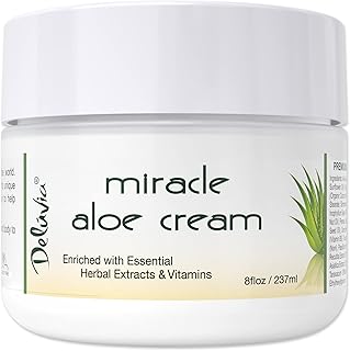 Sponsored Ad - Deluvia Miracle Aloe Lotion, Aloe Vera Cream, Aloe Vera Moisturizer for Face and Body, Aloe Soothing Sun Cr...