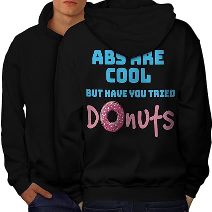 Wellcoda Gym Quote Mens Hoodie, Funny Slogan Design on The Jumpers Back
