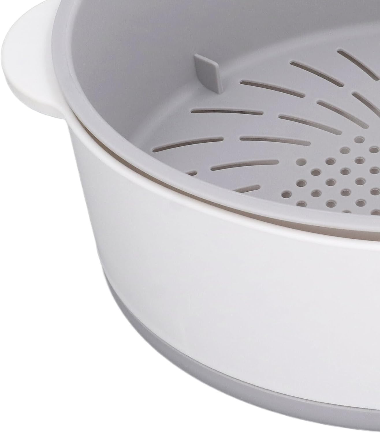 Fruit and Vegetable Washing Machine, Efficient Double Layer, Time-saving Electric Vegetable Cleaning Basket with Powerful Cleaning Device, ABS Material (White of Second
