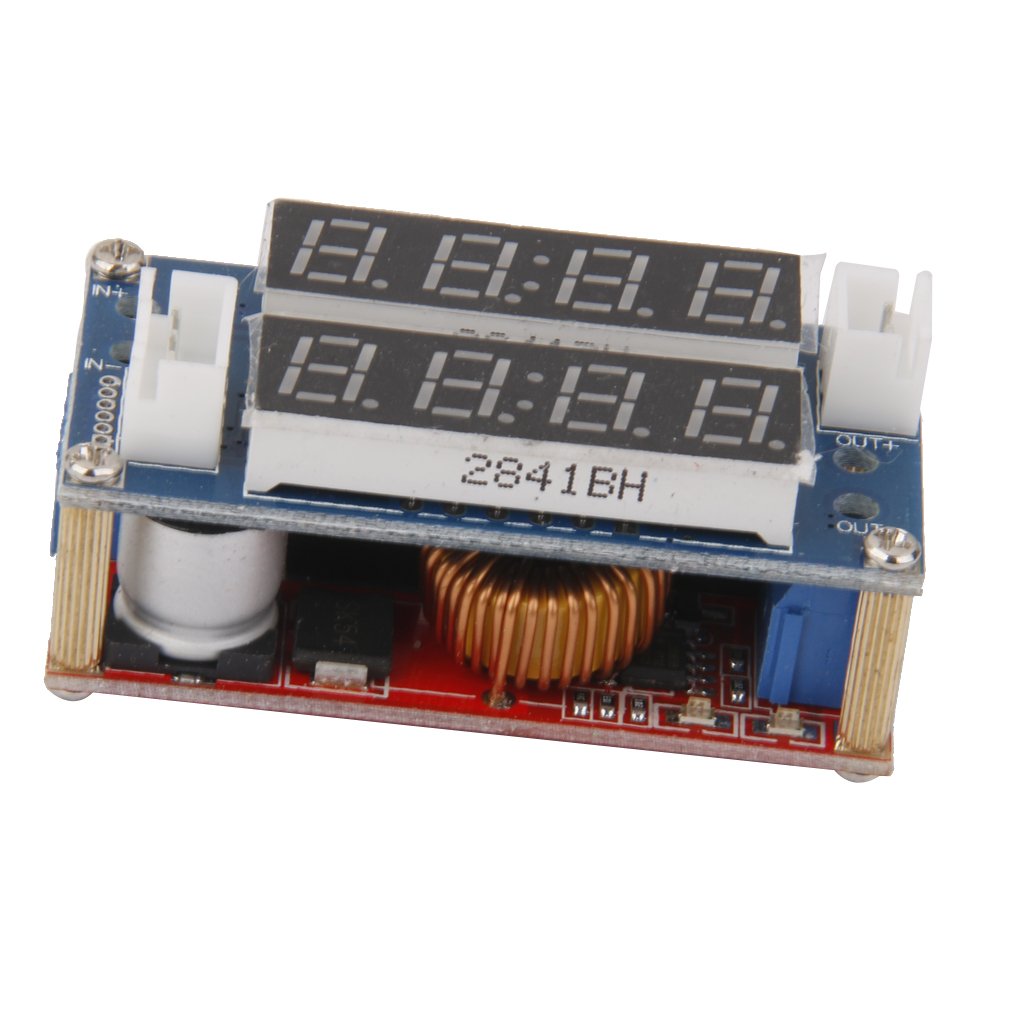 5a adjustable step down lithium ion battery charger module led voltmeter