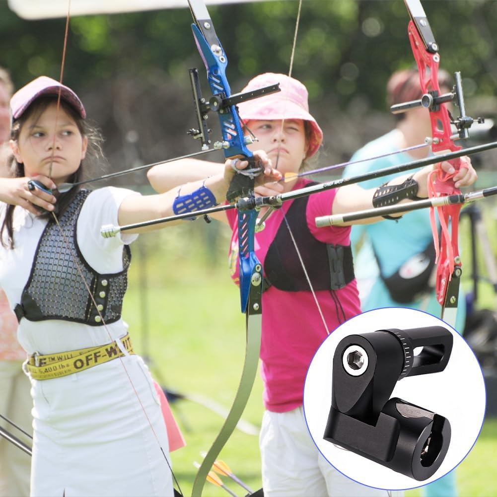 Archery Single Side Adjustable V Bar Mount,Compound Bow Quick Release Improved Stabilization Stabilizer Mount for Accuracy Lightweight Accessory Accurate Practice Sessions