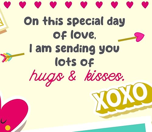 Miniatura 6 de Tarjeta de San Valentín para nieta Prime Greetings fabricada en Estados Unidos respetuosa con el medio ambiente tarjeta gruesa con sobre de alta