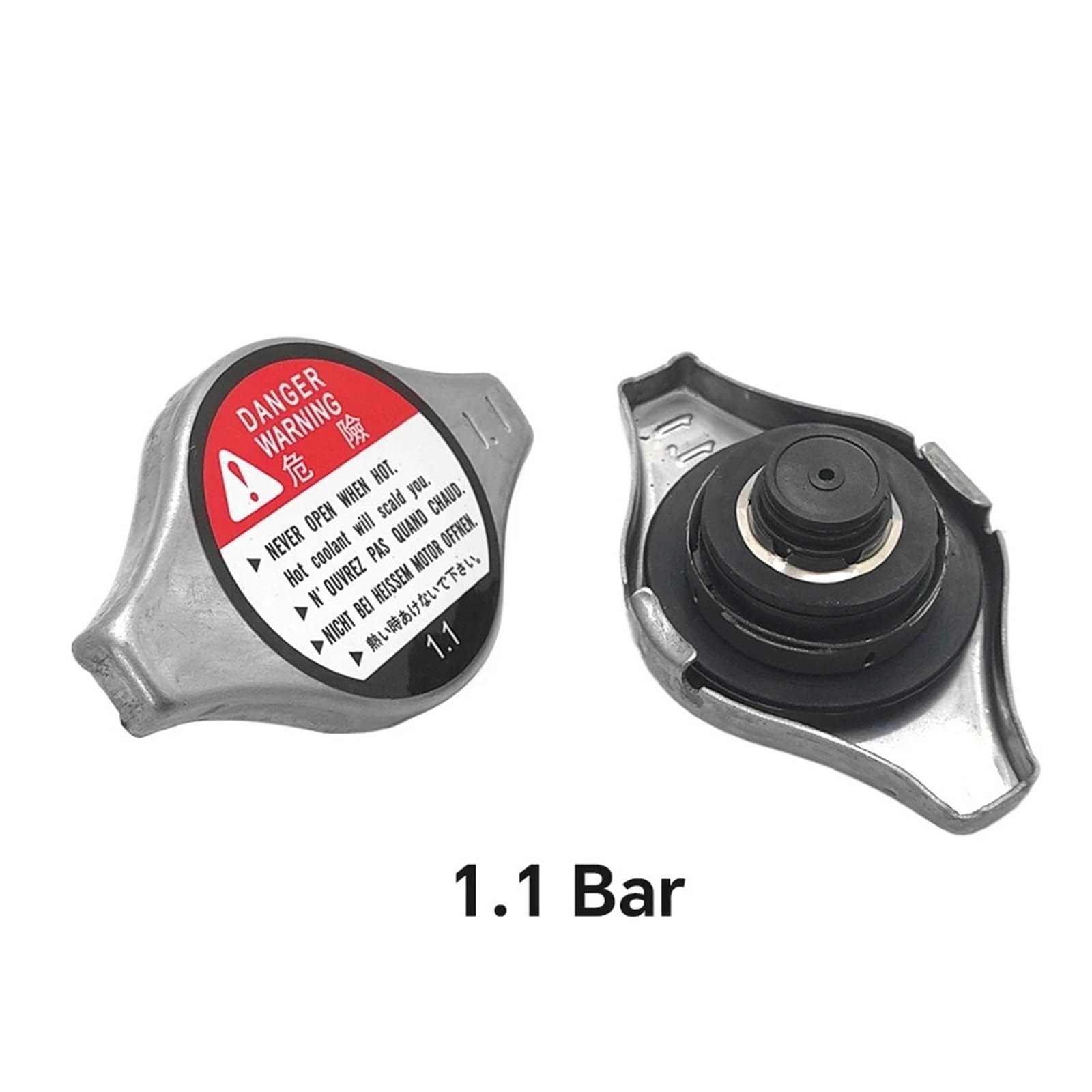 termostato Meccanico Kit termostato 1/5 Pezzi 0,9/1,1 ricambi Auto Universale Auto Raffreddamento radiatore Tappi Anti-scottatura Copertura radiatore Serbatoio Acqua(0.9 Bar)