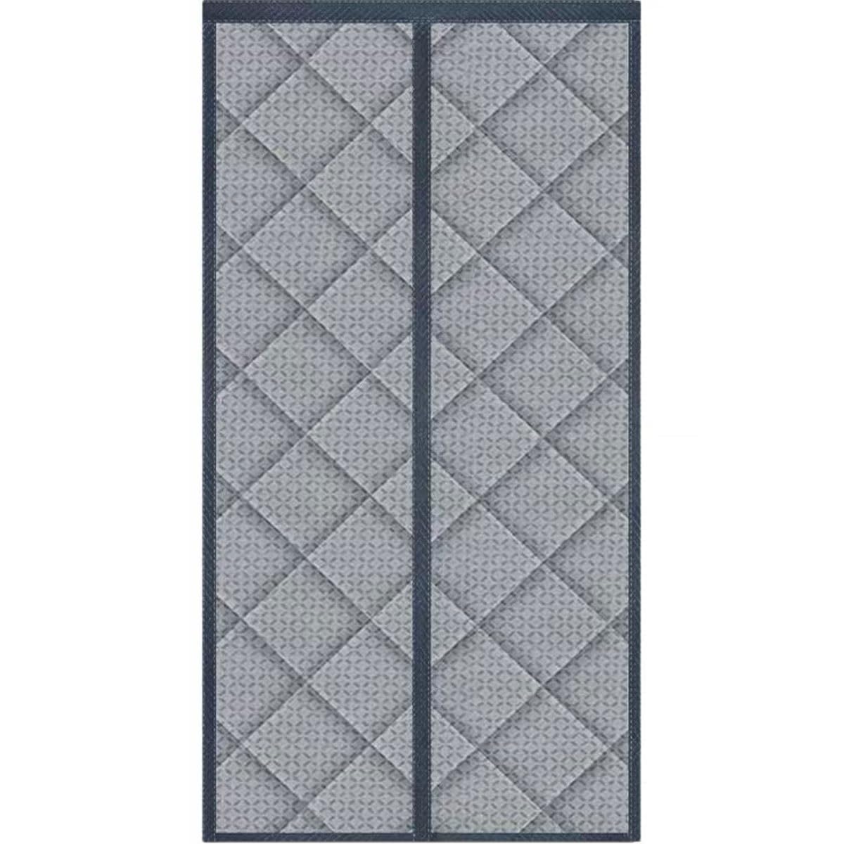 Fillis Magnetisch warmtewerend gordijn, 90 x 210 cm, thermisch deurgordijn, warmte-isolerend thermogordijn, winddicht en energiebesparend, koudebescherming voor kelderdeur, balkon, terras, zwart