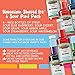Hawaiian Shaved Ice Syrup Pint 6-pack, Sour Cherry, Sour Grape, Sour Blue Raspberry, Sour Green Apple, Sour Watermelon, & Sour Strawberry for Slushies, Italian Soda, Seltzers, Popsicles, and More