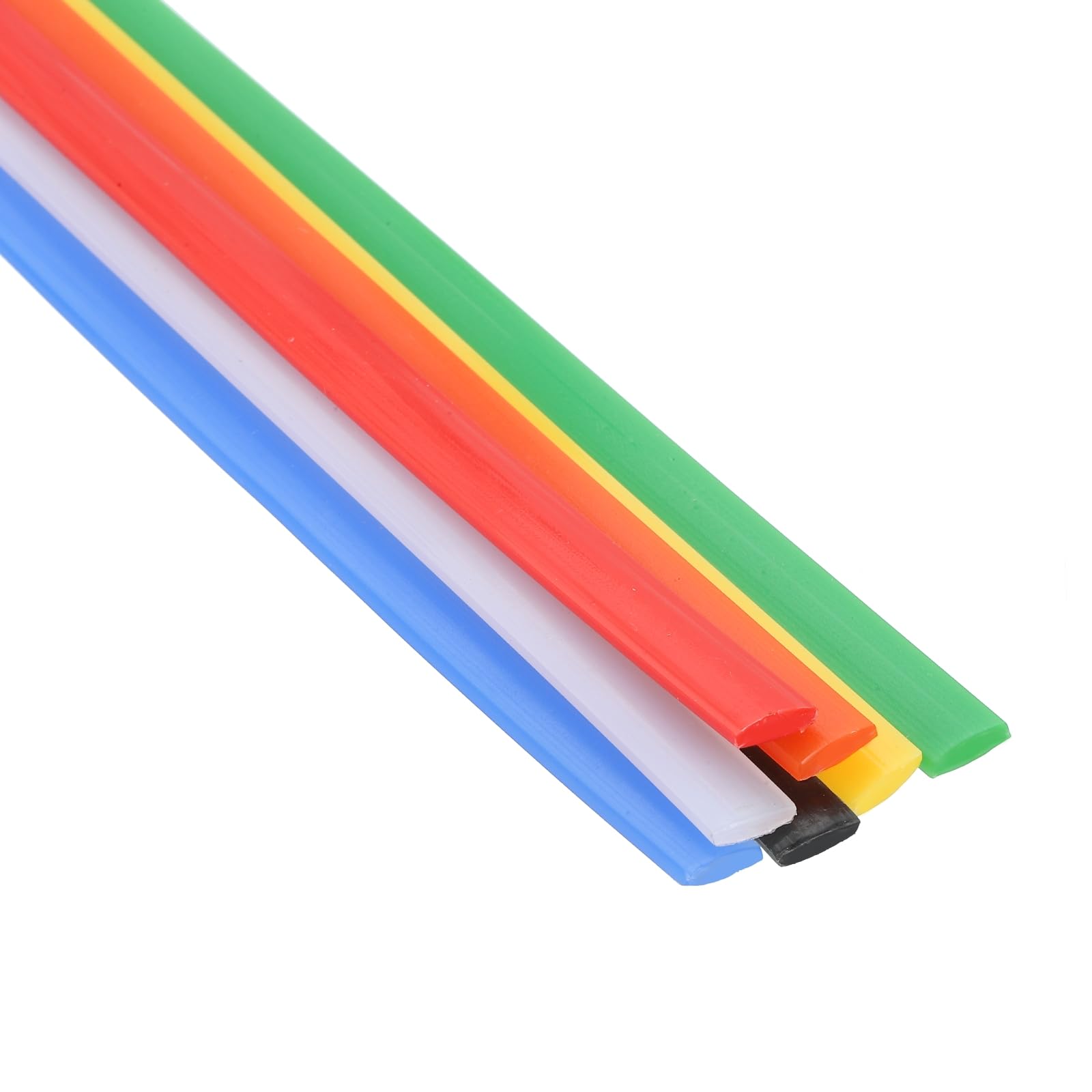 YELARXI Plastic Welding Rods, 10in HDPE Welder Rod High-Strength Waterproof Fit for Repairing Plastic Bumper Kayaks Car Bumpers Motorcycle Tanks DIY Crafts - (7 Pack, 7 Colors)