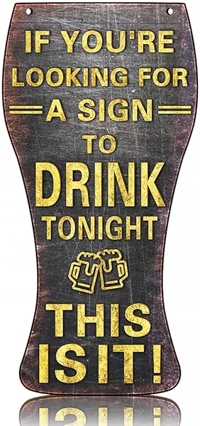 Bar Signs for Home Bar,Beer Signs,Funny Bar Signs,Beer Signs for Man Cave,Home Bar,Outdoor Bar Accessories,Bar Wall Decor,Bar Decorations for Home,Cool Things for Home Bars,it Water