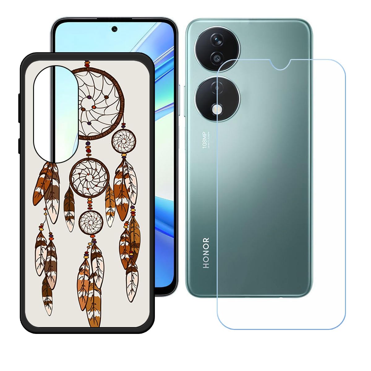 LCEHTOGYE Cover Per Honor X7B Pellicola Protettiva In Vetro - Foto 7