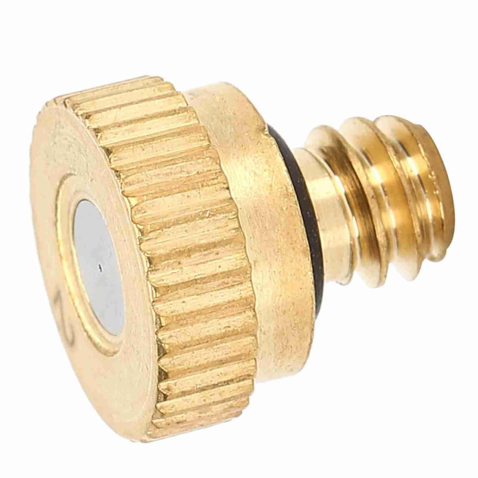 TQNVCKFP Low Pressure Misting Nozzle Brass Atomizing Nozzle for Garden Sprayer Irrigation 20 Pieces aperture0.5mm