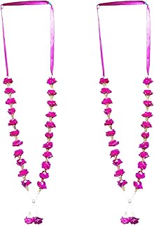 Floral Milni Haar | Hot Pink, 22in, Pack of 2, Traditional, Sikh Wedding