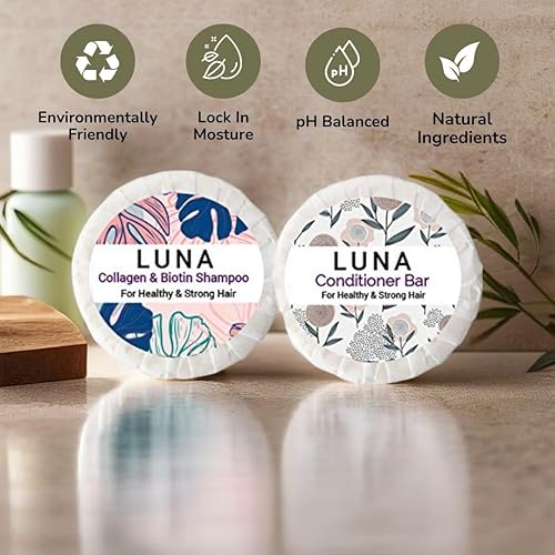 Miniatura 6 de Barra de champú y acondicionador Luna Collagen & Biotin (Luna Shampoo)
