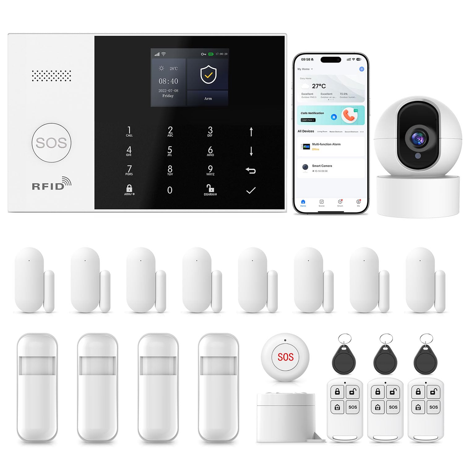 PGST 22-Piece + 2K HD Camera Alarm System
