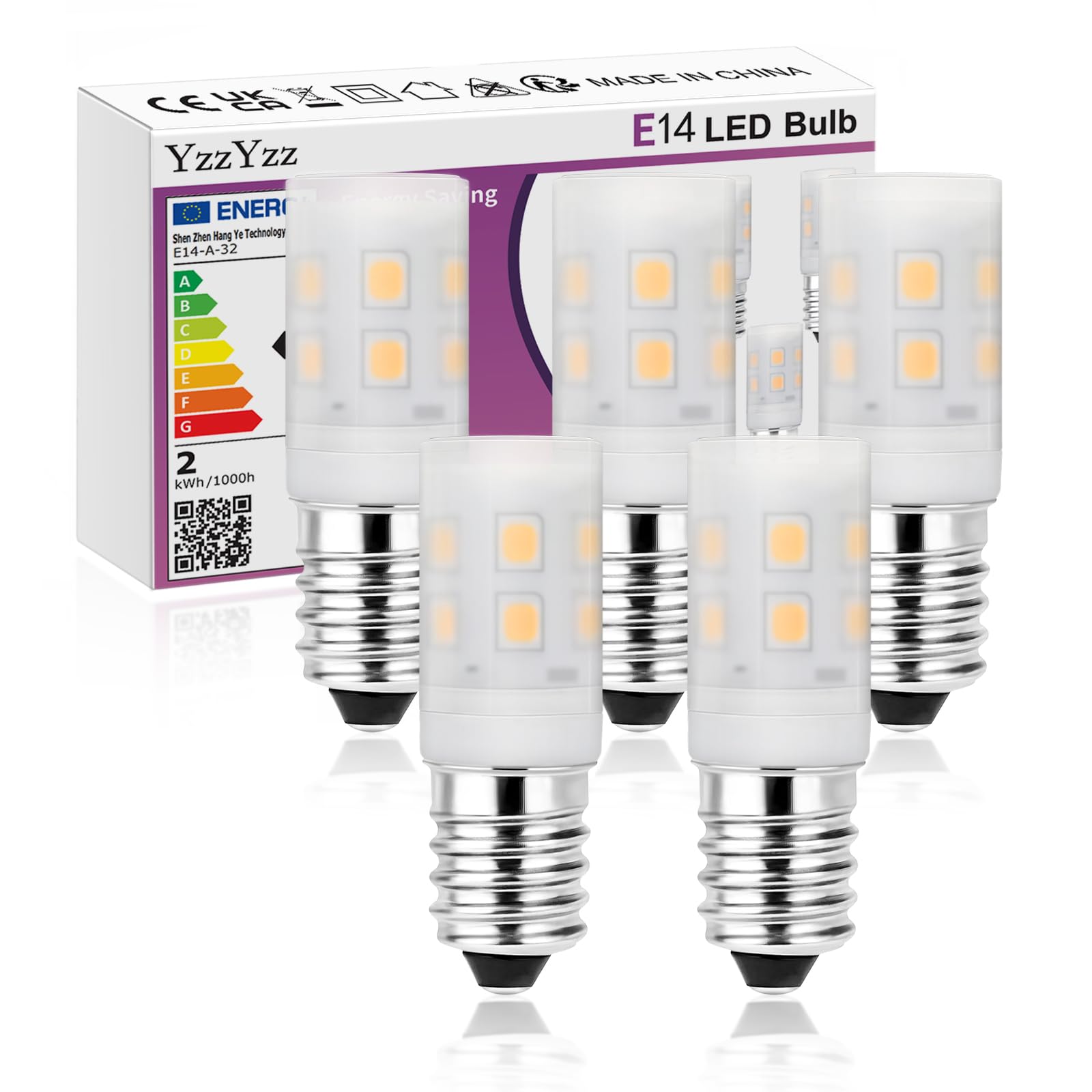YzzYzz G4 LED 1,2 W, 5000 K, 180 lm, 12 V, 4er-Pack