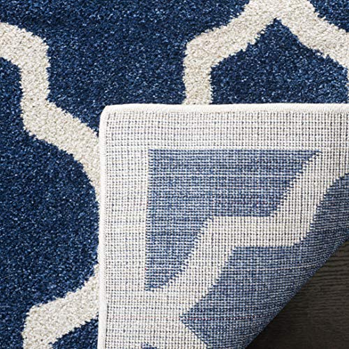 Tapete Decorativo SAFAVIEH 2'6" x 4', Azul Navy Beige miniatura 1